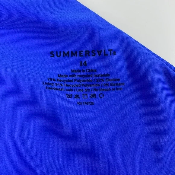 Summersalt One-Shoulder Blue One Piece - Picture 5 of 8